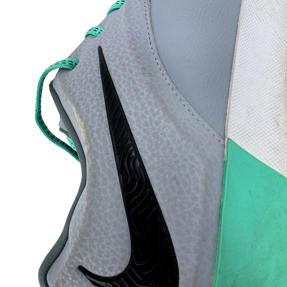 Nike KD Vulc 2 GS Sneaker Shoes Lace Up 725160-004 Grey Barely Green Size 7Y - Picture 7 of 9